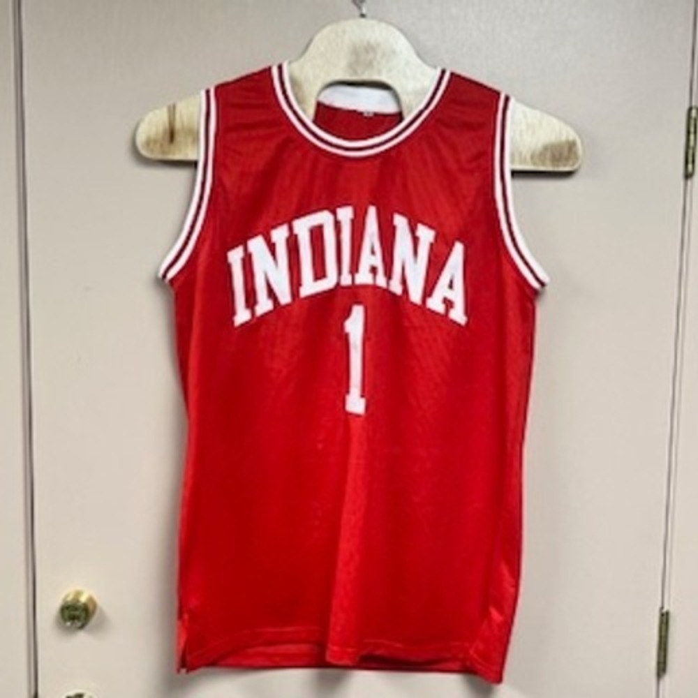 Indiana Hoosiers‎ Bob Knight The General #1 Basketball Tribute Jersey Red XL
